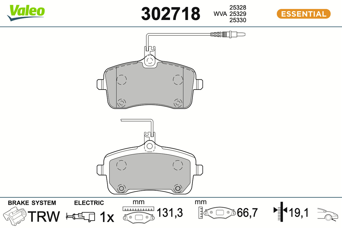 BRAKE PADS FIRST PEUGEOT 407 FR